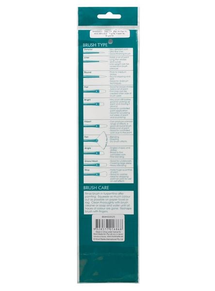  Bộ 5 Cây Cọ Vẽ Màu Sơn Dầu Mẫu 2 