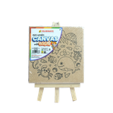  Mini Wood Canvas With Easel 11x11cm-Colormate 