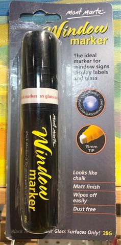 Bút vẽ Cửa Kính Window Marker 28g - Black (cây)