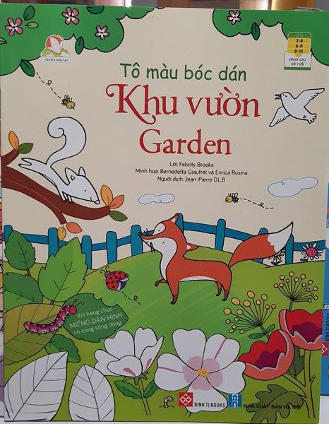  Tô màu bóc dán - Khu vườn - Garden_ST_USB 