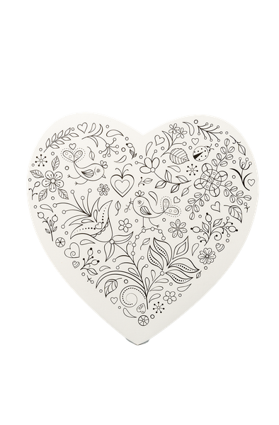  Bảng canvas in trái tim 30cm-Colormate 