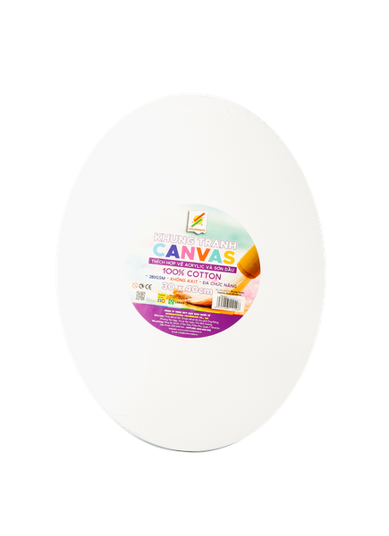  Bảng canvas oval 30x40-Colormate 