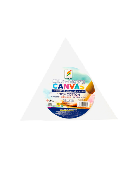  Bảng canvas tam giác 25cm-Colormate 