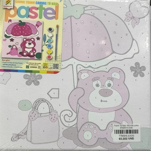  Tranh Tô Màu Số Hóa Lotso 20x20cm-Colormate 