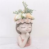  Chậu hoa Cô bé tóc bím 
