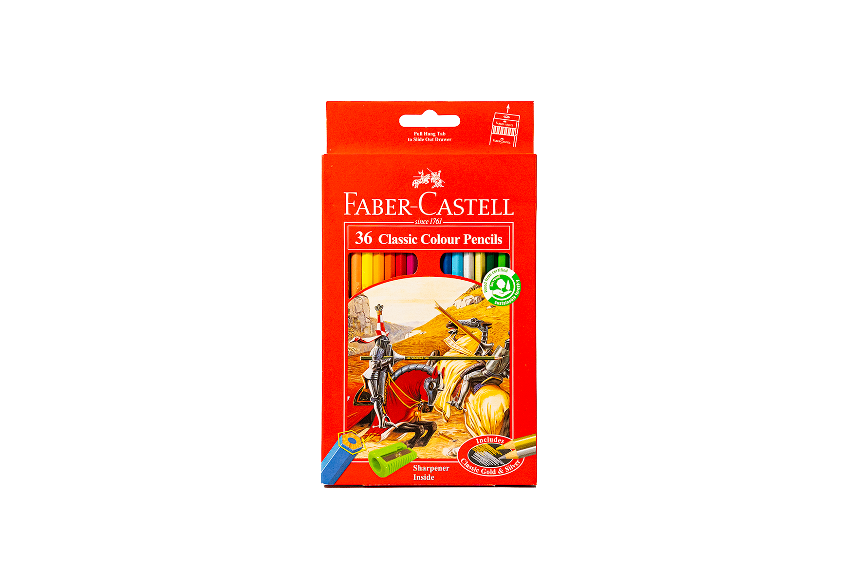  Chì Màu Classic Knight - 36 Màu Dài + Chuốt 
