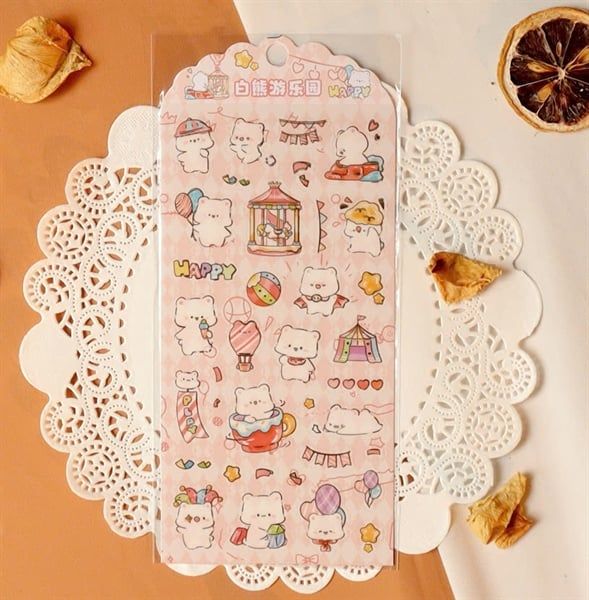  Sticker 3D_động Vật Mini 01 