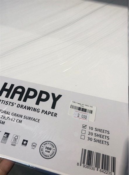  Giấy Happy A3 160G 10S 