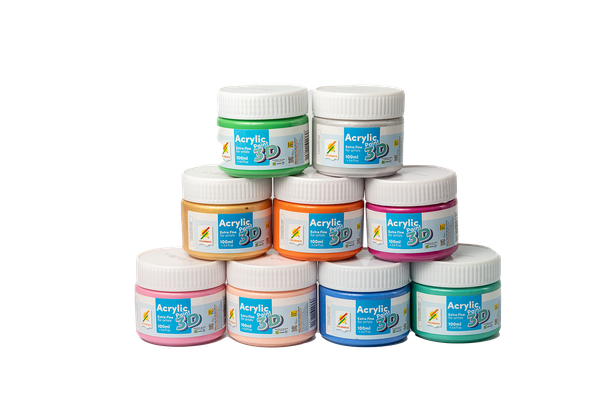  Chai màu vẽ Acrylic Paint 3D 100ml-Colormate 