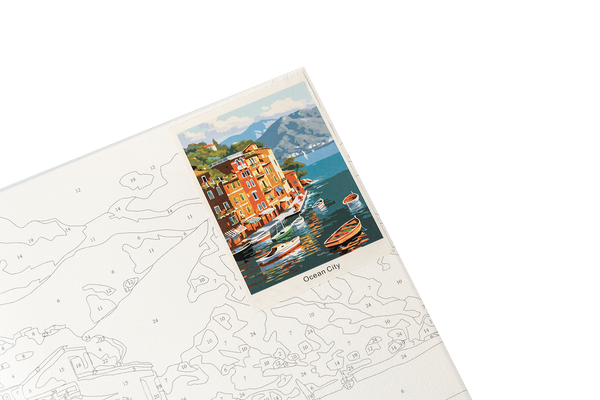  Tranh Tô Màu Số Hóa OCEAN CITY A3-Colormate 
