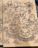  Khung tranh canvas gỗ tô màu A4 