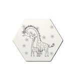  Bảng canvas in lục giác 25cm-Colormate 