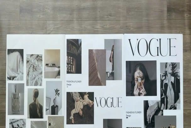  Giấy báo in chữ Fleur, Mauris News, Vogue 