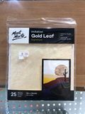  MM Imitation Gold Leaf 14x14cm 25 sheets 