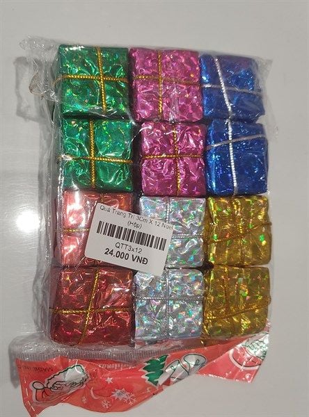  Quà Trang Trí 3Cm X 12 Noel 