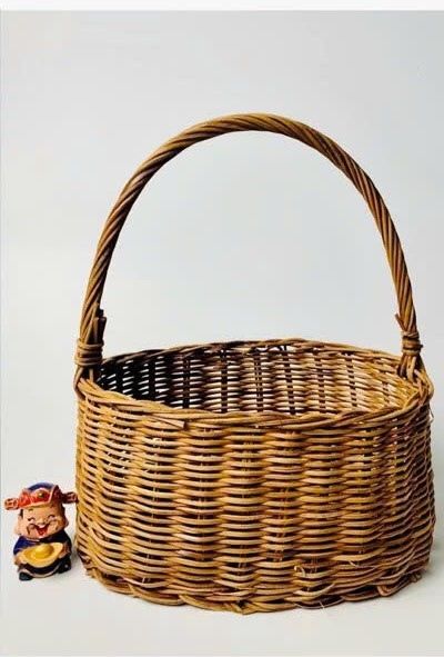  Giỏ mây cắm hoa OVAL13x25x28 