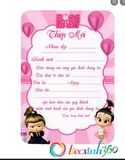 Thiệp mời bé gái 