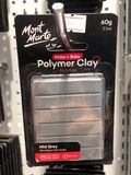  Đất Sét Polymer MM Make n Bake 60g - Mid Grey 