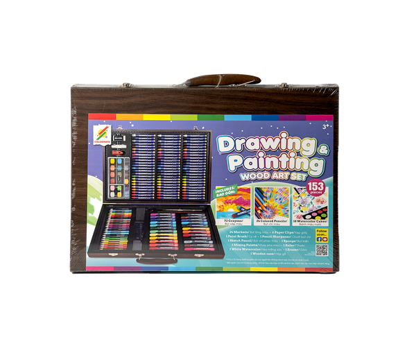  Bộ Màu Vẽ Hộp Gỗ MS-153W-Colormate 