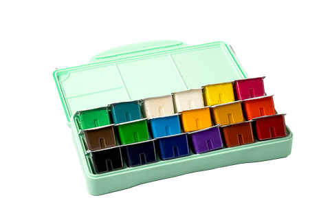 HIMI 18 Colors 30ml Gouache Paint Set Green Packaging