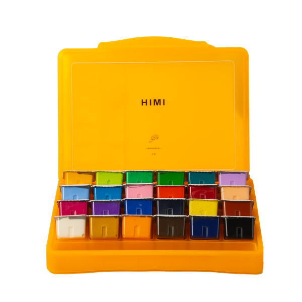  HIMI 24 Colors 30ml Gouache Paint Set Orange Packaging 