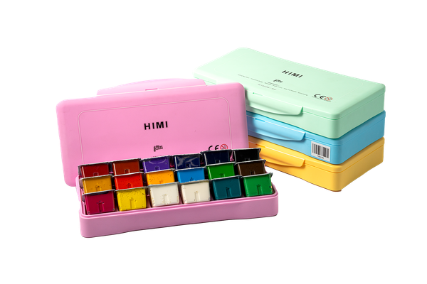  HIMI 18 Colors 30ml Gouache Paint Set Pink Packaging 