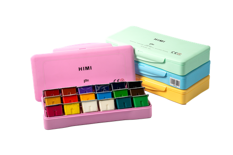 HIMI 18 Colors 30ml Gouache Paint Set Pink Packaging