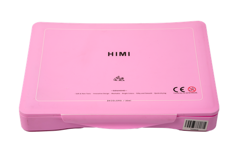 HIMI 24 Colors 30ml Gouache Paint Set Pink Packaging