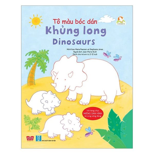  Tô màu bóc dán - Khủng long - Dinosaurs_ST_USB 
