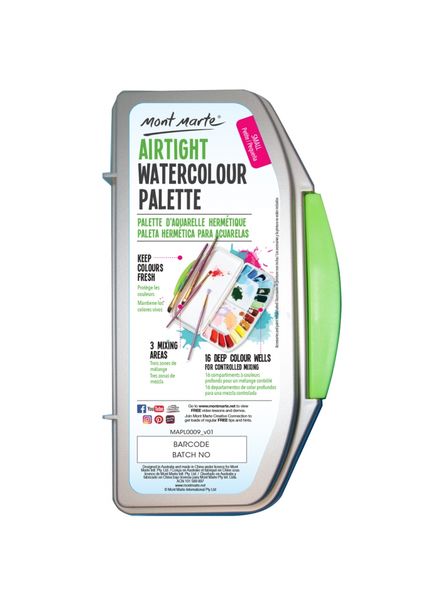  Khay Pha Màu 16 Ô Nắp Gập 