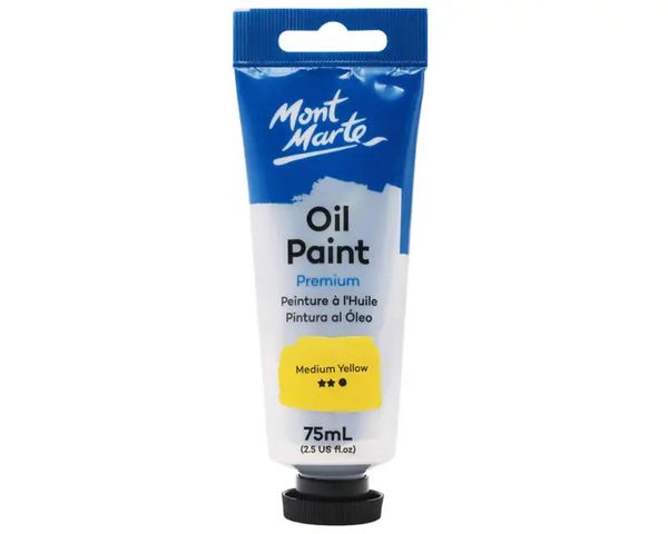  MM Oil Paint 75ml - Medium Yellow 