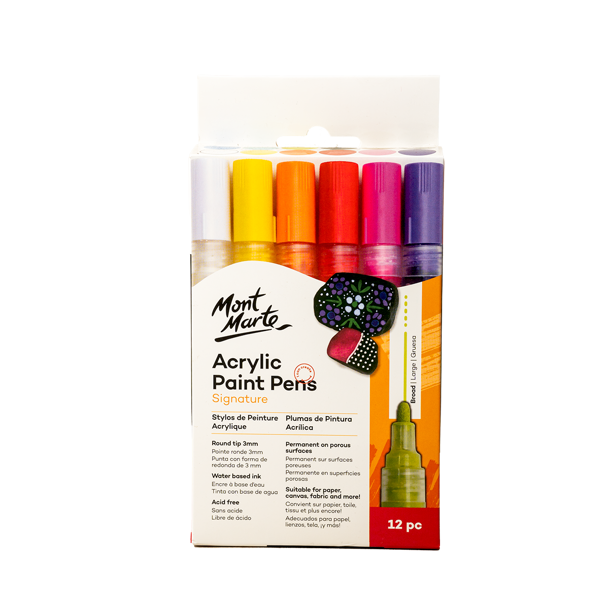  MM Acrylic Paint Pens Fine Tip 12pcm 