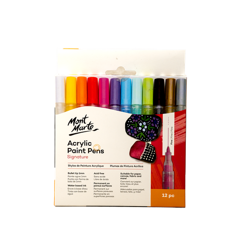 MM Acrylic Paint Pens Broad Tip 12pc