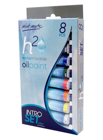 H20 Water Mixable Oil Paint Intro Set 8pce x 18ml