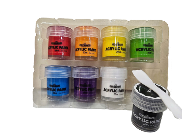  8 Chai màu vẽ Acrylic 20ml 