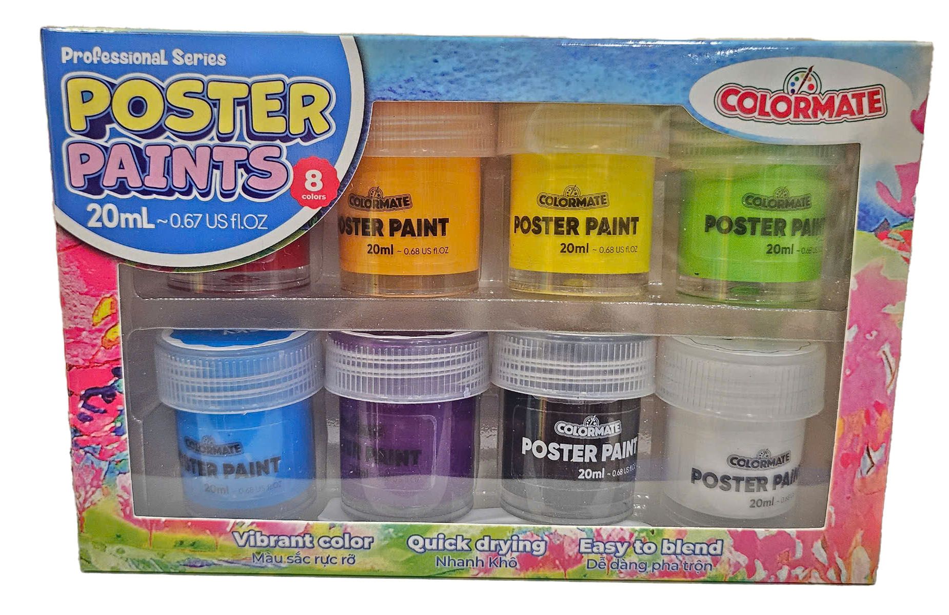  8 Chai màu vẽ Poster 20ml 