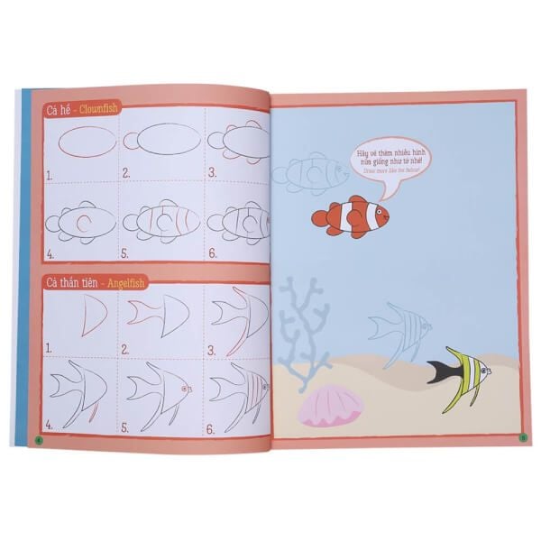  Họa sĩ tí hon - Learn to draw... Ocean Wonders! - Nào, ta cùng học vẽ… đại dương diệu kỳ!- 59N_Pet 