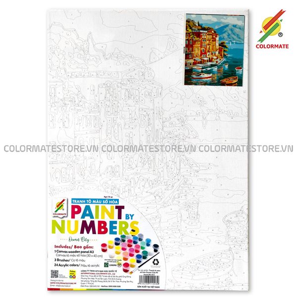  Tranh Tô Màu Số Hóa OCEAN CITY A3-Colormate 