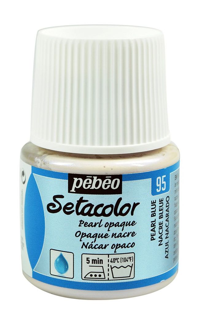 Setacolor opaque pearl 45ml Pearl blue