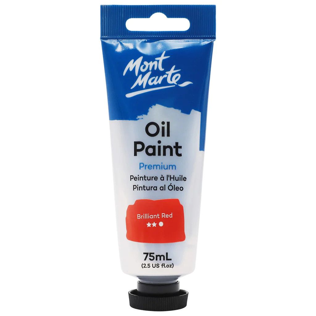 MM Oil Paint 75ml - Brilliant Red