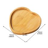  Miếng gỗ trái tim trang trí đá 