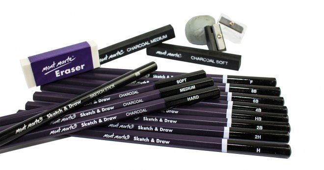  Bộ Chì Vẽ và Phác Thảo Chuyên Nghiệp 18 Món 