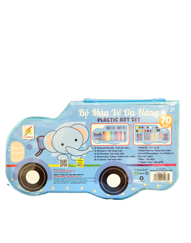  Bộ Màu Vẽ Hộp Nhựa Cao Cấp 70 Chi Tiết 