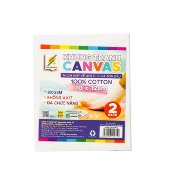  Bộ 2 khung tranh canvas mini-Colormate 