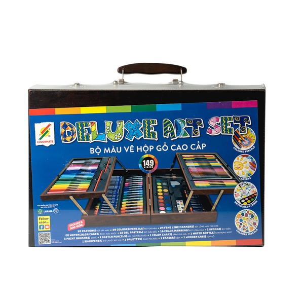  Bộ Màu Vẽ Hộp Gỗ MS-149W-Colormate 