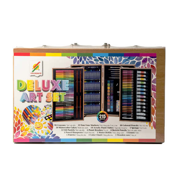  Bộ Màu Vẽ Hộp Gỗ MS-215W-Colormate 