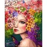  Tranh Tô Màu Số Hoá Pretty Girl 30CM-Colormate 