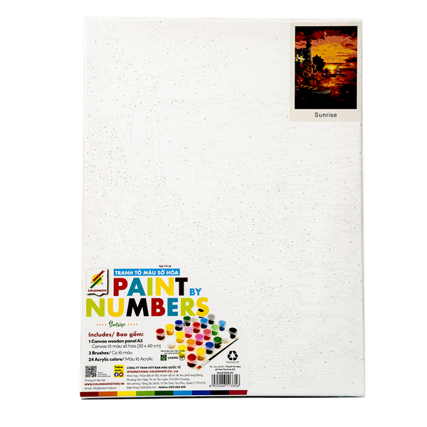  Tranh Tô Màu Số Hoá SUNRISE A3-Colormate 