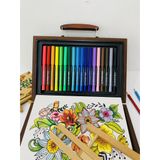  Bộ màu vẽ hộp gỗ cao cấp MS-67W -Colormate 