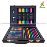  Bộ Màu Vẽ Hộp Gỗ Cao Cấp 52 Chi Tiết-Colormate 